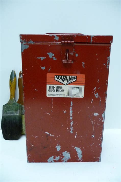 paint brush box metal|paint brush cleaner box.